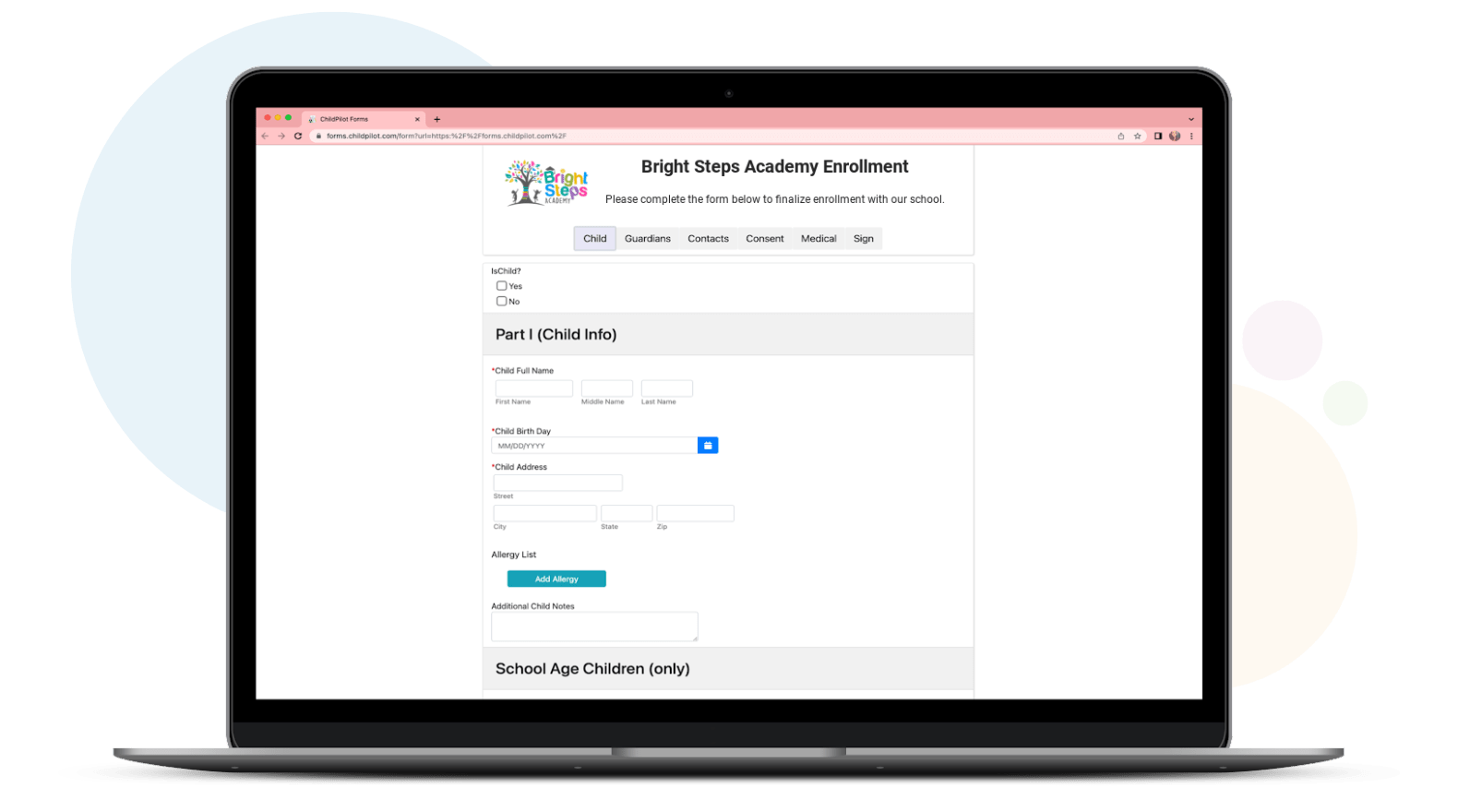 ChildPilot billing mockups