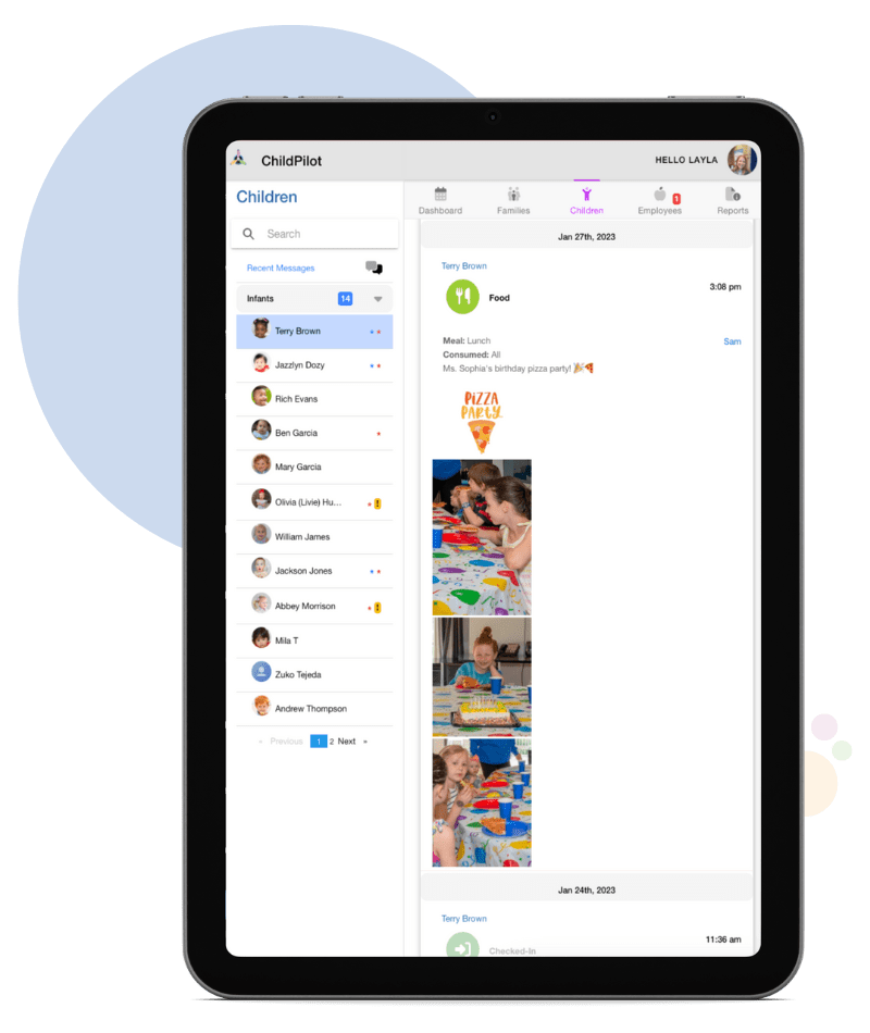 ChildPilot parent app mockup