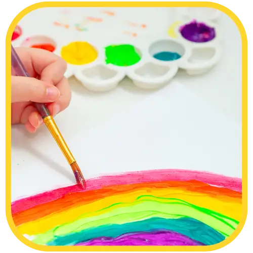 Rainbow craft activity for preschoolers