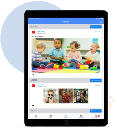 ChildPilot mockups on multiple devices