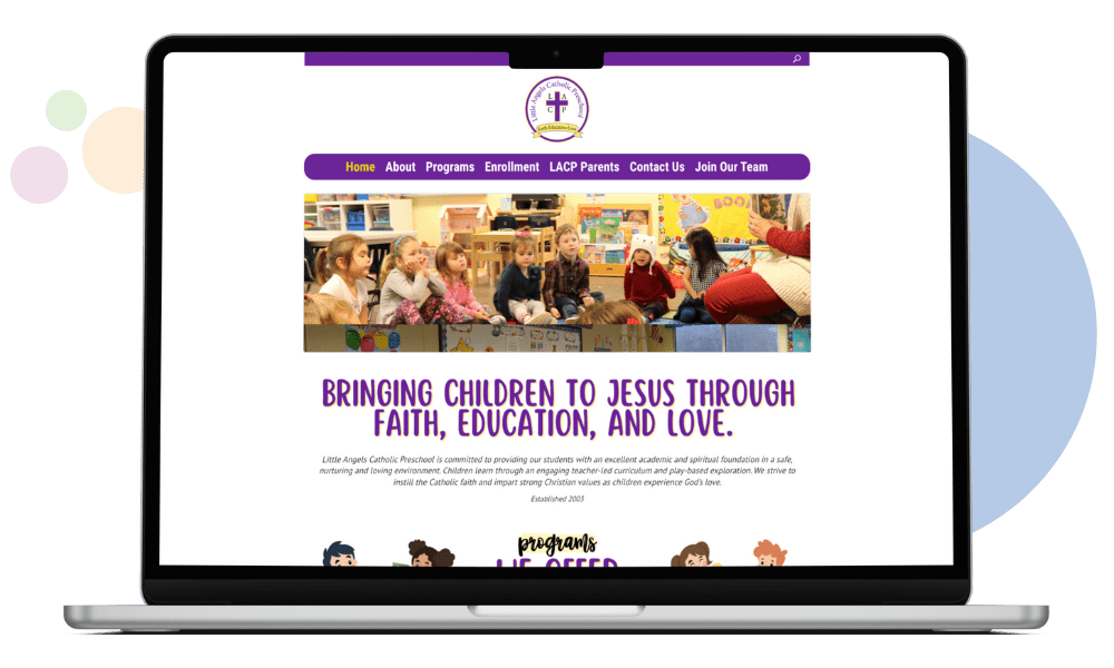 Daycare website example