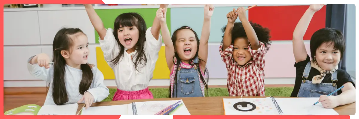 Children engaged in classroom learning