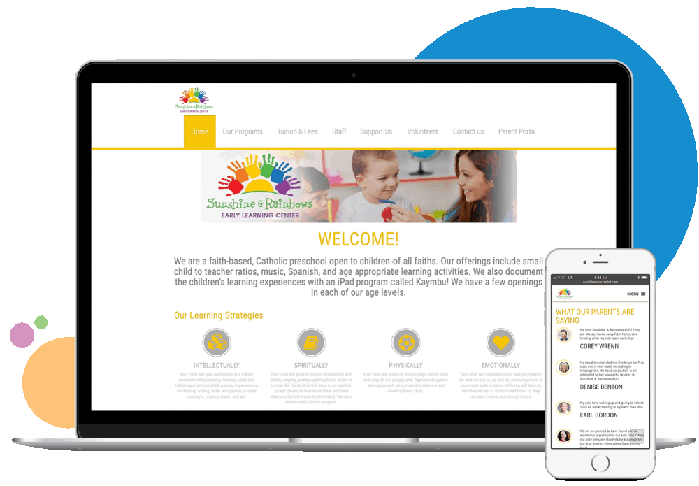 web design & hosting childcare management software