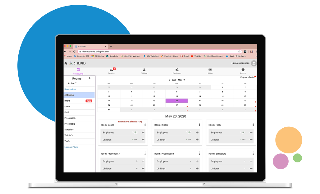 childcare management software attendance tracking