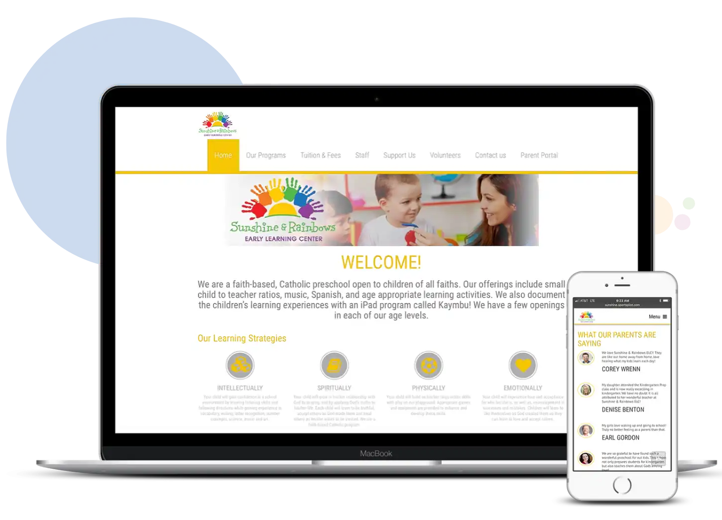 web design & hosting childcare management software