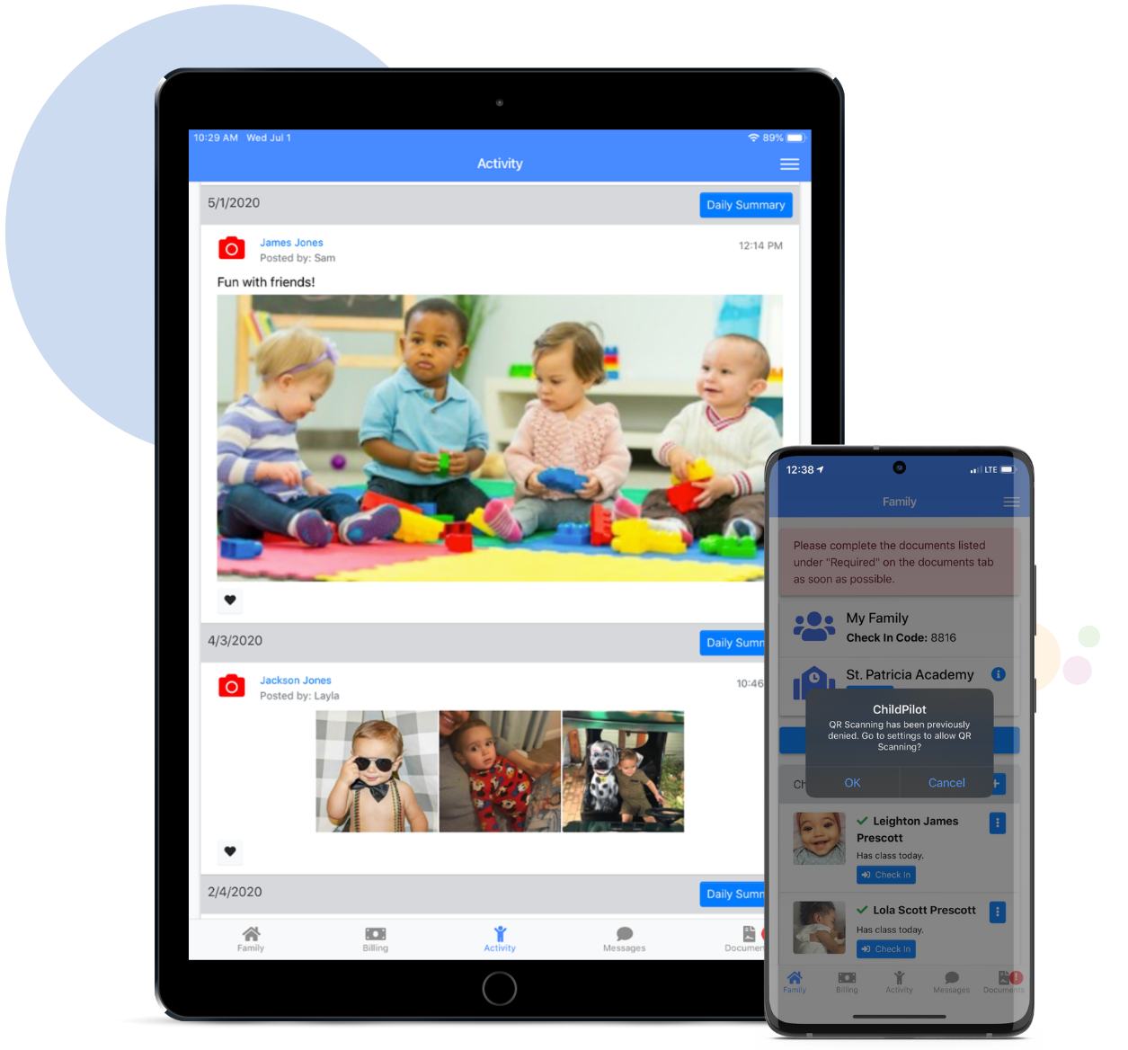 Parent Portal App Childcare Management Software